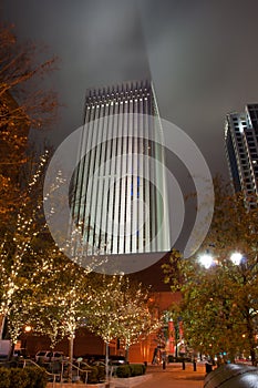 Skyscraper at night