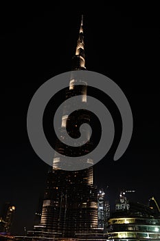 Skyscraper at night, Burj Khalifa