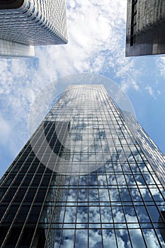 Skyscraper office block reflection
