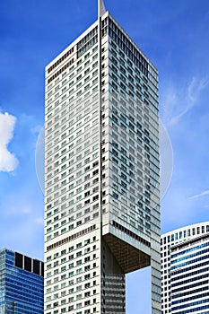 Skyscraper at sunny blue sky