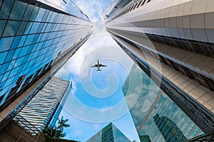 Skyscraper and tower of business center