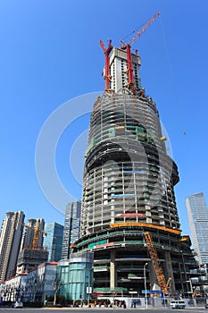 Skyscraper under construction