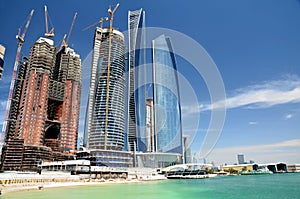 Skyscrapers of the Abu Dhabi city, United Arab Emirates