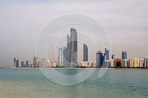 Skyscrapers of the Abu Dhabi city, United Arab Emirates