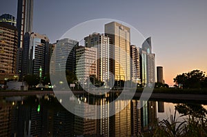 Skyscrapers of the Abu Dhabi city, United Arab Emirates