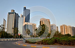 Skyscrapers of the Abu Dhabi city, United Arab Emirates