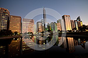 Skyscrapers of the Abu Dhabi city, United Arab Emirates