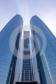 Skyscrapers in Abu Dhabi near the Corniche