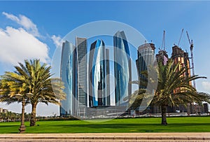 Skyscrapers in Abu Dhabi, UAE