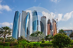 Skyscrapers in Abu Dhabi, UAE