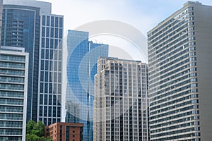 Skyscrapers along Michigan Avenue in the South Loop of Chicago