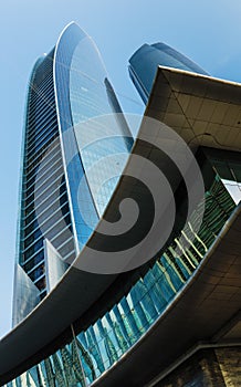 Skyscrapers buildings in Abu Dhabi, United Arab Emirates