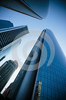 Skyscrapers buildings in Abu Dhabi, United Arab Emirates