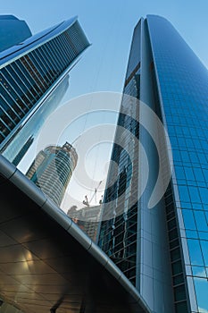 Skyscrapers buildings in Abu Dhabi, United Arab Emirates