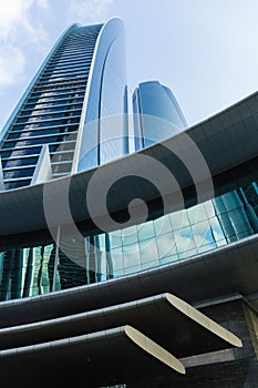 Skyscrapers buildings in Abu Dhabi, United Arab Emirates