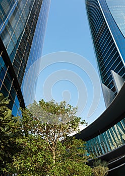 Skyscrapers buildings in Abu Dhabi, United Arab Emirates