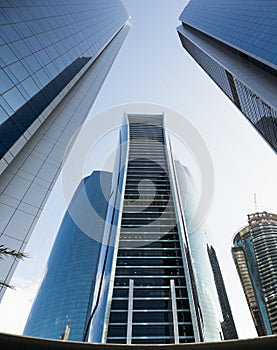 Skyscrapers buildings in Abu Dhabi, United Arab Emirates