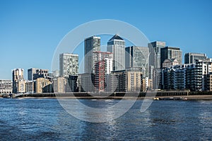 Skyscrapers of Canary Wharf in London