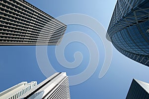 Skyscrapers in the center of Japan