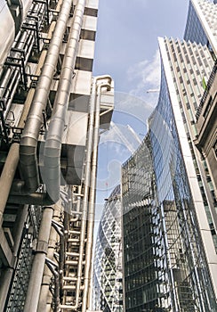 Skyscrapers in the City of London.