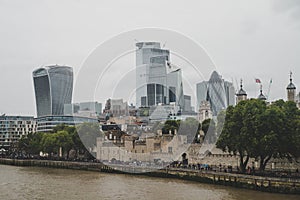 Skyscrapers at the City of London, United Kindom