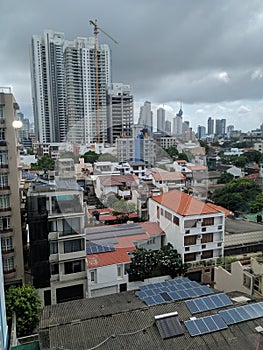 Skyscrapers in the Colombo city unplanned urbanisation