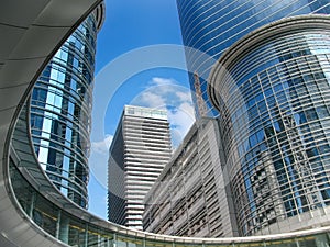 Skyscrapers in downtown Houston Texas