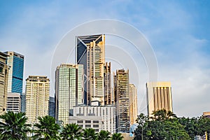 Skyscrapers in Kuala Lumpur, Malaysia City Center skyline