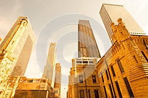 Skyscrapers at Michigan Avenue, Chicago