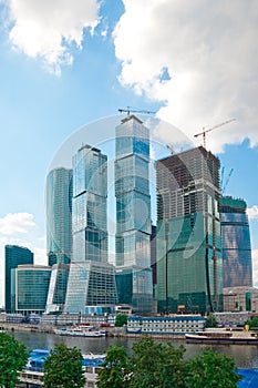 Skyscrapers of Moscow's Business Center