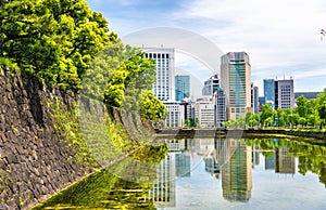 Skyscrapers near the Imperial Palace in Tokyo