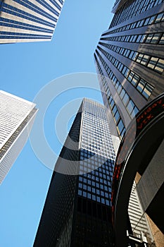 Skyscrapers-office building in downtown Toronto