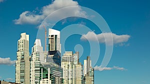 Skyscrapers in Puerto Madero, major tourist destination of Buenos Aires, Argentina.