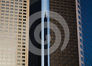 Skyscrapers reflected