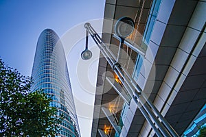 Skyscrapers of Shinagawa and evening