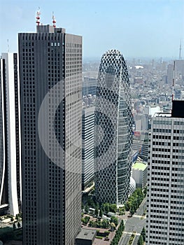 Skyscrapers, skyscrapers and towers of Tokyo, Japan