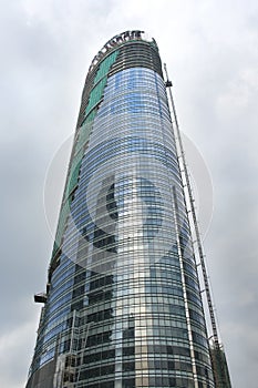 Skyscrapers under construction