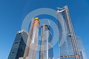 New skyscrapers under construction in New York City