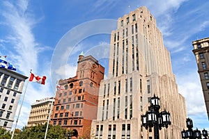 Skyscrapers in Vieux Montreal, Canada