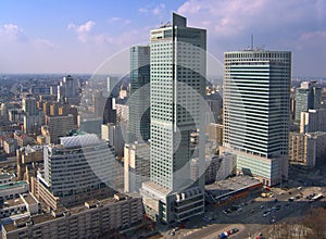 Skyscrapers in Warsaw