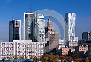 Skyscrapers in Warsaw