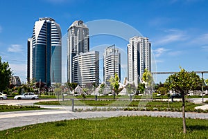 Skyscrapes of Grozny City, Chechnya photo