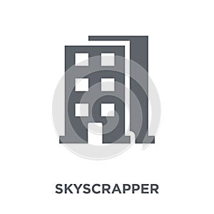 Skyscrapper icon from collection. photo