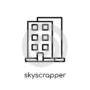 Skyscrapper icon from collection. photo