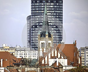 Skytower- highest building in Wroclaw, Poland