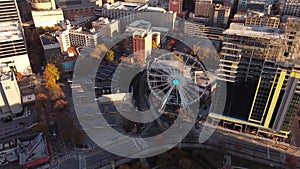 Skyview Atlanta GA ferris wheel in the city
