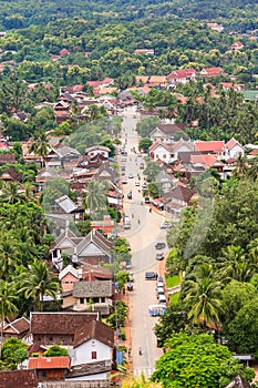 skyview and landscape in luang prabang, Laos photo