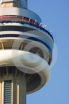 Skywalk in CN Tower under construction in Toronto Ontario Canada