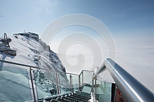 Skywalk at Dachstein mountain glacier, Steiermark, Austria