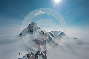 Skywalk at Dachstein mountain glacier, Steiermark, Austria